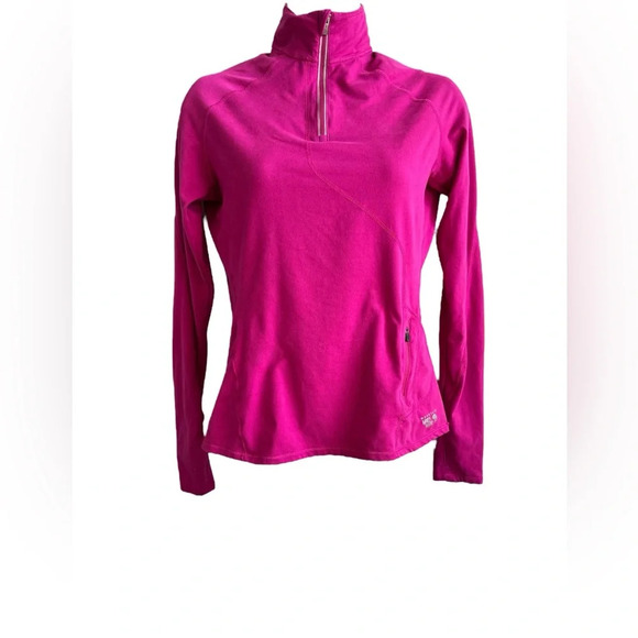Ladies Mountain Hardwear Fuschia 1/4 Zip Pullover, Size Small - Picture 1 of 7